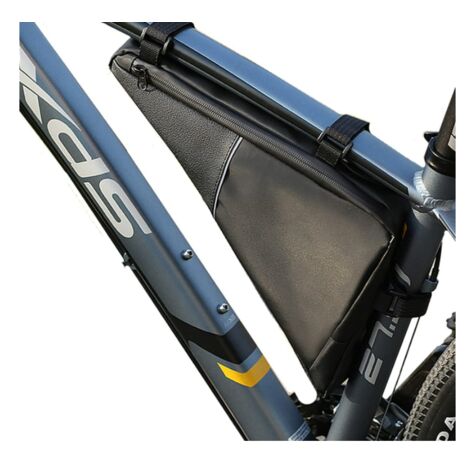 Vélo étanche triangle cadre sac route VTT outils accessoires cyclisme  grande capacité sac de rangement triangle selle sac cadre sac  (noir)-BISBISOUS