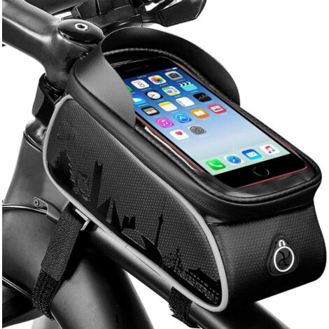 Sac de montage pour téléphone de vélo, étui étanche pour téléphone à écran  tactile pour iPhone X 8 7 6s 6 plus 5s Samsung Galaxy s7 s6 note 7 téléphone  portable inférieur