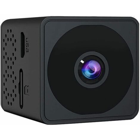 Mini caméra espion, caméra de vision nocturne HD 1080P avec détection de  mouvement et détecteur GPS de vision nocturne(noir)-BISBISOUS