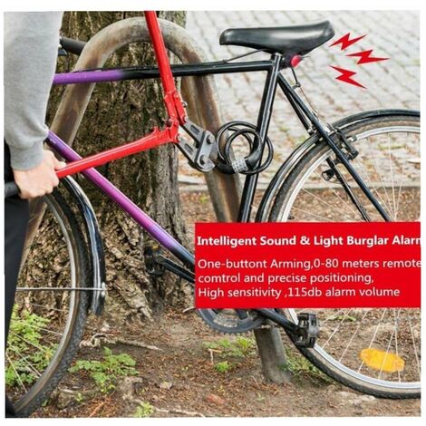 Feux arrière Intelligent Antivol Vélo Led Alarme Vélo Électrique