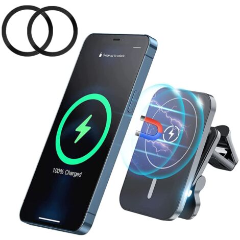 Support de téléphone Portable pour voiture, avec chargeur sans fil 15W,  pour iPhone 13 12 11 Pro Max