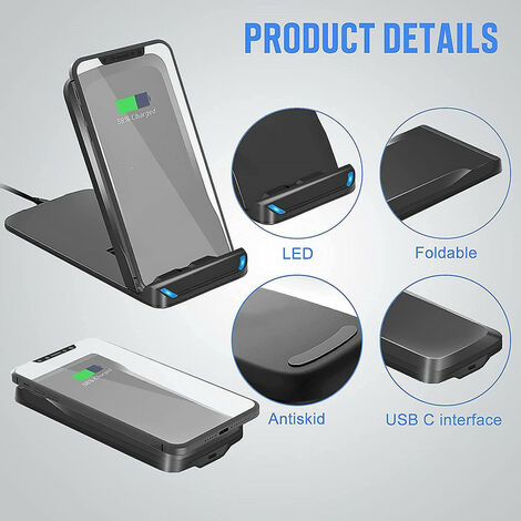 Chargeur sans Fil 3 in 1,Applicable À Station De Chargeur Induction pour  Apple Watch Et Iphone, 18W Charge Rapide Applicable À Iphone  14/13/12/11/Pro Max/Galaxy/Iwatch 8/Airpods 3(White)