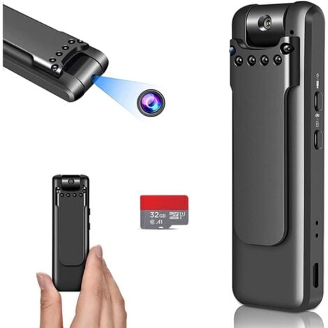 Caméra corporelle HD sans fil infrarouge avec télécommande
