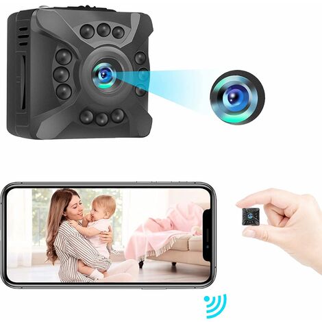 Caméra cachée 4k 1080p HD Mini caméra espion Wi-Fi portable avec Vis  Wireless Surveil Spy Camera Mot Detect pour l'extérieur / intérieur