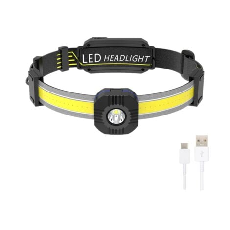 1€63 sur Lampe LED USB rechargeable Lampe frontale phares tête de