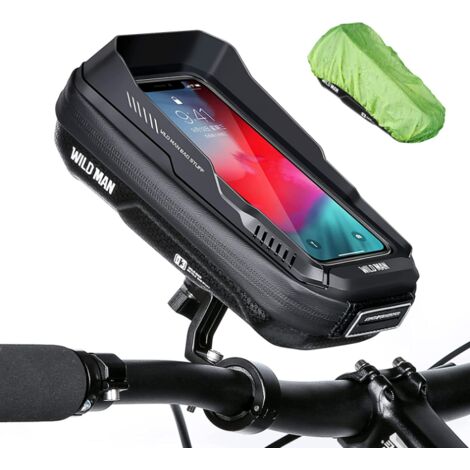 Support de téléphone de vélo étanche avec rotation à 360 ° avec casque et  support de