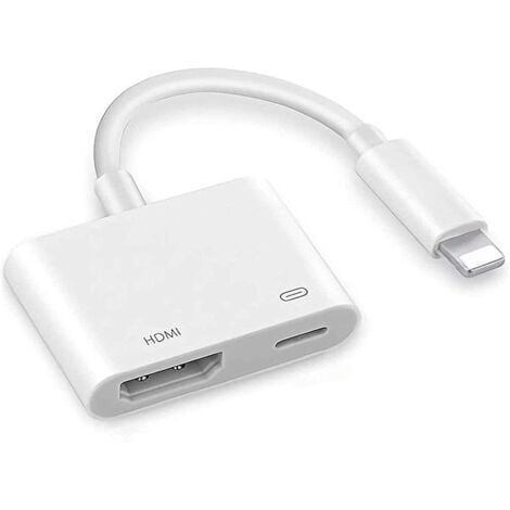 Adaptateur AV Numérique pour iPhone iPad, [Certifié Apple MFI] Câble  Lightning vers HDMI Convertisseur D'écran de Synchronisation 1080P pour