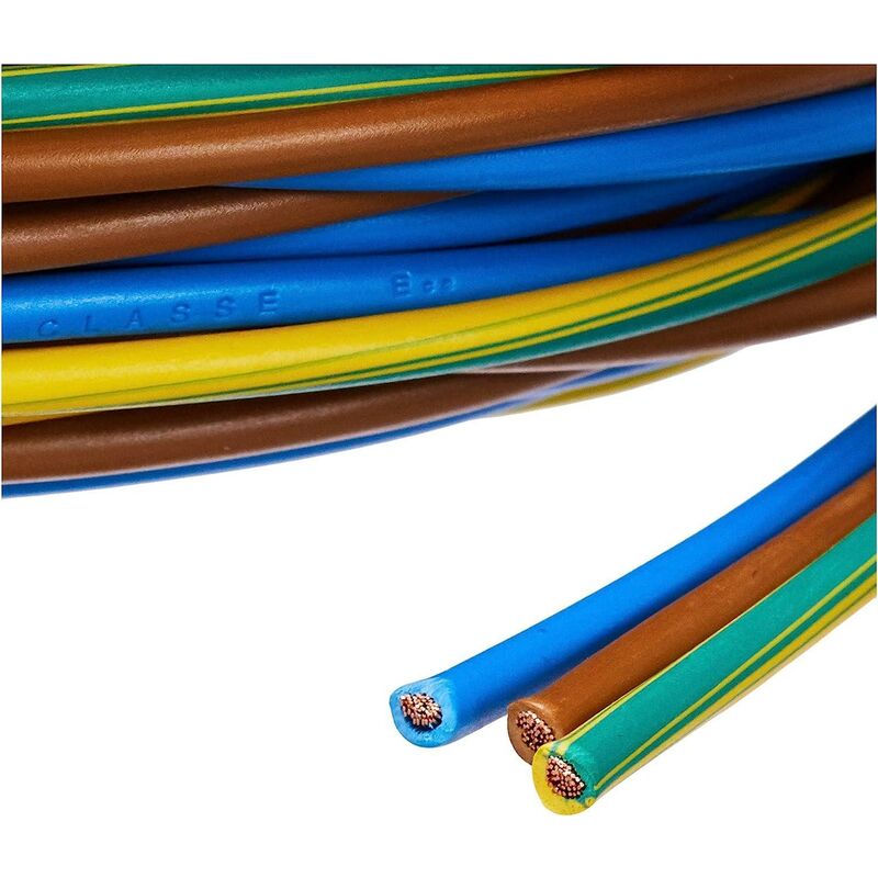 10m Batteriekabel Stromkabel 10 mm² H07V-K Aderleitung Kabel PVC blau