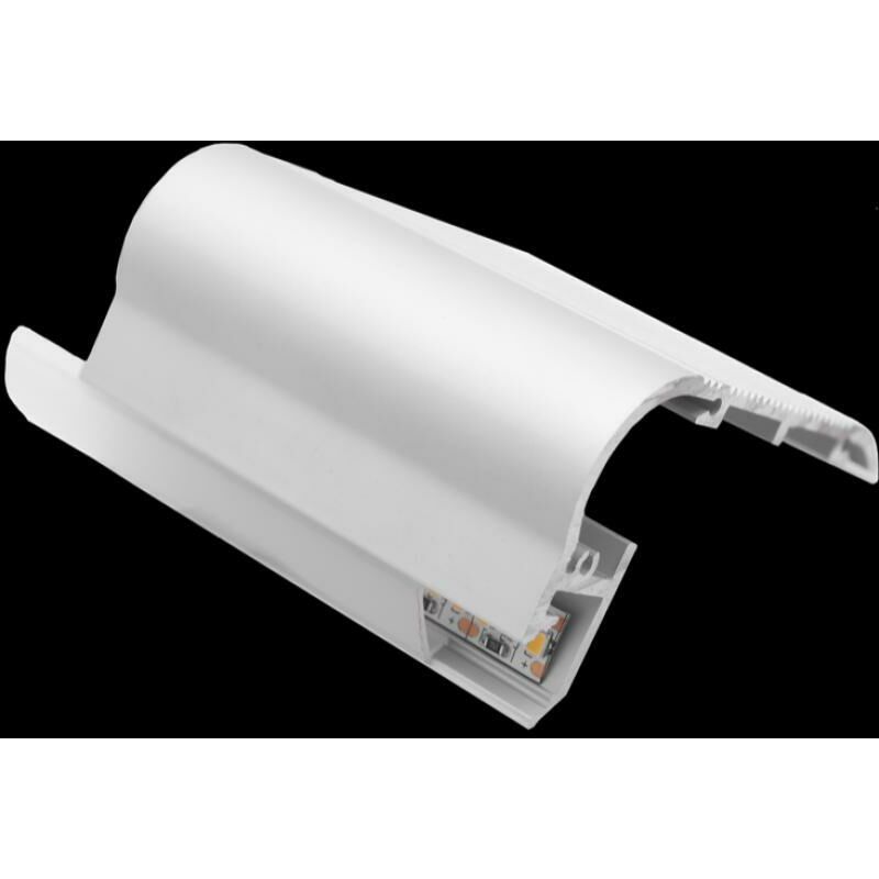 V-TAC LED-Aluprofil 5x2 Meter – Set Aus 5 Profilen, Matte Abdeckung, Breite 17,4 Mm – Für LED-Streifen Bis 12,4 Mm, Inkl. Befestigungsmaterial