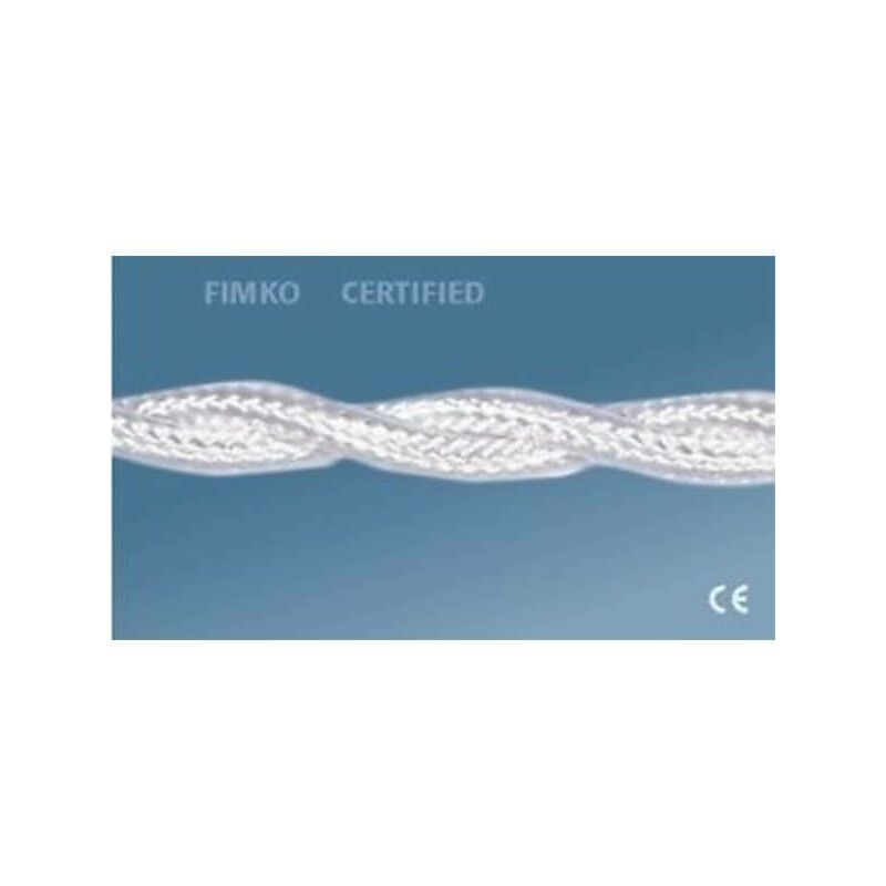 Corderie Italiane Nautisches Tau 5mm 50m - Weiß Mit Blauer Markierung