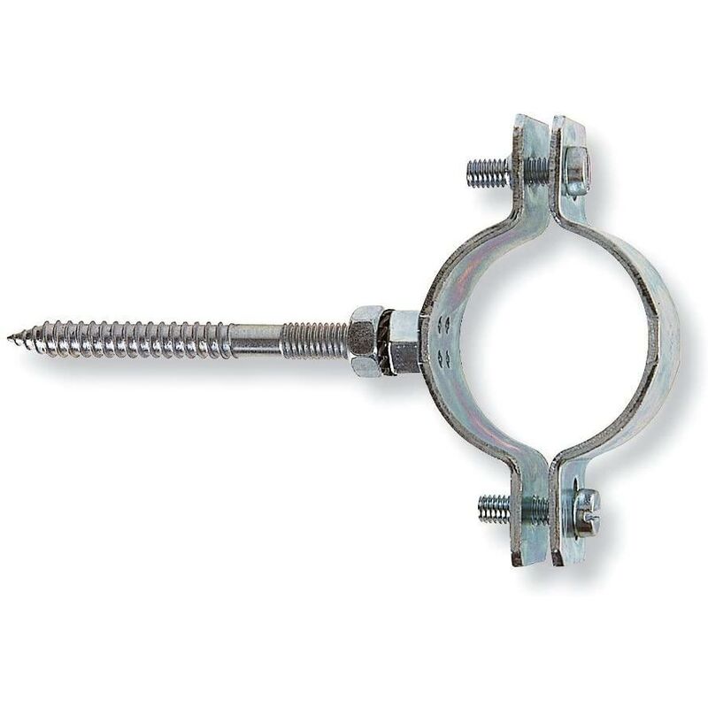 OhLectric Rohrband 5,1 Cm, 10 Stück - Verzinkter Stahl, Verstärkte Rippe, Snap-On Montage