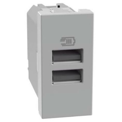 Bticino USB-Ladegerät Livinglight – Typ A, Bis 15W, Anthrazit, Für Unterputz-Montage