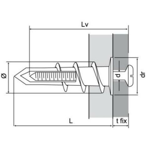 160 Stück Gipskartondübel Set - Selbstbohrende Dübel Für Trockenbauwände
