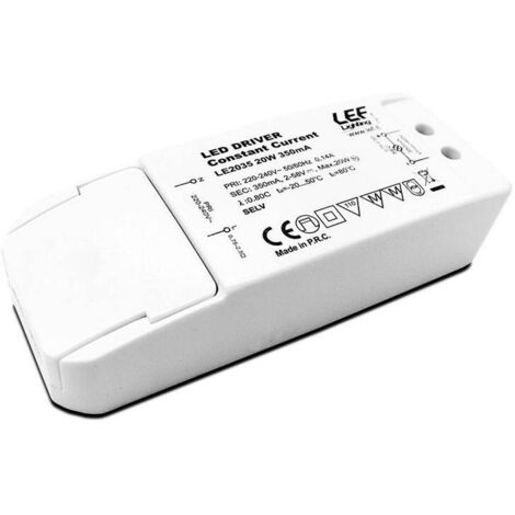 Led-treiber-netzteil einstellbare spannung 2-58vdc 20w konstantstrom 350ma le2035