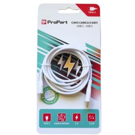 Usb c usb c 3a kabel 1,5 meter weiß life365 italy pp15cc631w