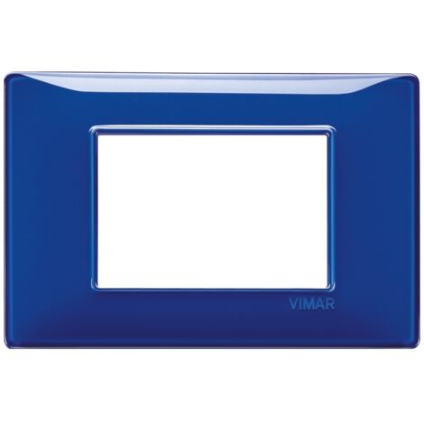 Vimar Plana Abdeckrahmen 3 Module Farbe Saphirblau 14653.50