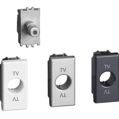 Bticino Axolute - Koaxiale SAT-Buchse mit F-Stecker 1M H4202F (1/2)