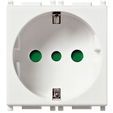 Plan presa schuko 2p+e 16a typ p30 weiss farbe 14209