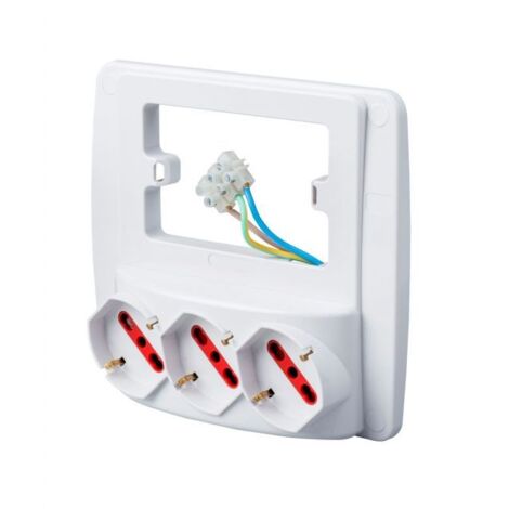 Rosi Emilia Smart Wall Power Strip 3 Schuko-Bipass-Steckdosen RS-94132 (1/4)