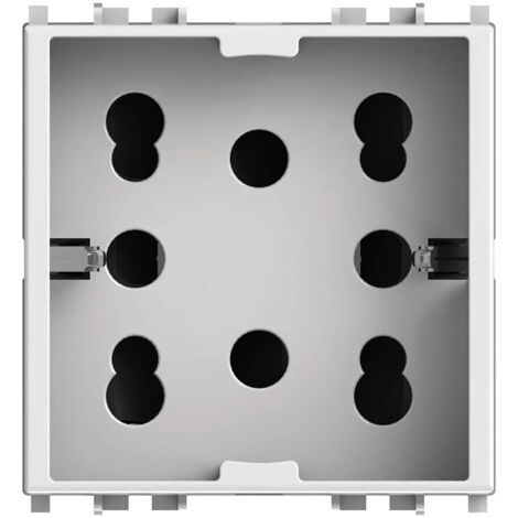 4Box Vimar Plana 2-polig und Schuko Steckdose 10/16A 2M Side 4B.V14.H21