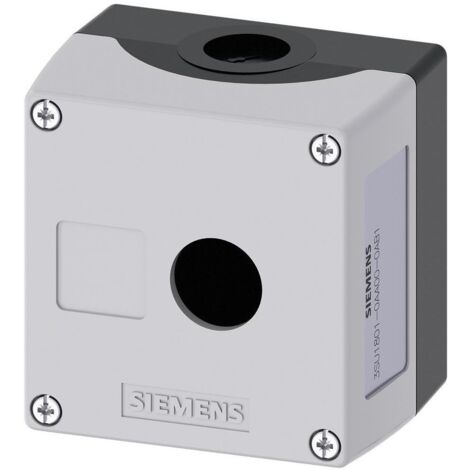 Siemens 3SU1801-0AA00-0AB1 Leergehäuse – 1 Einbaustelle, 85x85x64 Mm, Grau, Für 22,5 Mm Geräte (SIRIUS ACT)