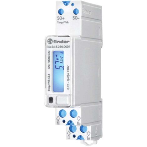 Digitaler Energiezähler Finder 40A 1 Modul 7M2482300001