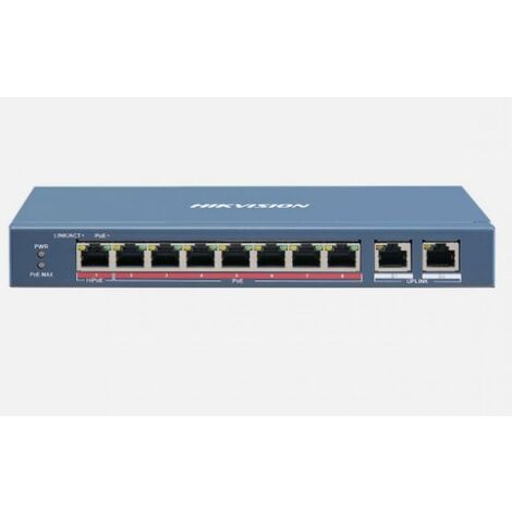 hikvision poe 8 port switch