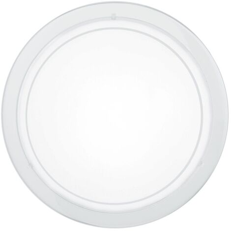 Deckenleuchte aus Metall und Glas Weiß E27 Eglo