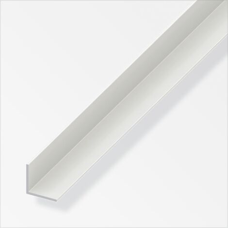 alfer Winkel 2 m, 20 x 20 x 1.5 mm, PVC (Kunststoff), glatt, weiss