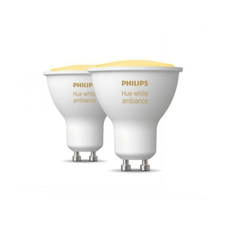 Dos bombillas philips hue 34012100 929001953310-gu10 4,3w