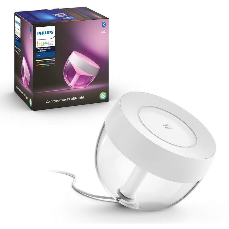 Philips hue lÁmpara de mesa iris blanco 570lm 929002376101 26446500