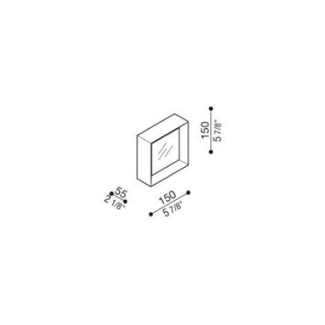 Plafonnier Led 20W,Luminaire Plafonnier Carré Etanche Ip56,Lampes De