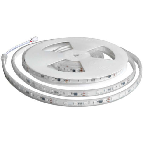 Kit de tira LED mágica V-TAC de 13 W/m, 60 LED/m RGB, 5 m, aplicación inteligente, control remoto, fuente de alimentación IP65
