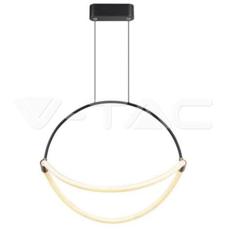 V-tac suspensión led 16w 3000k negro vt-10125 - 23436