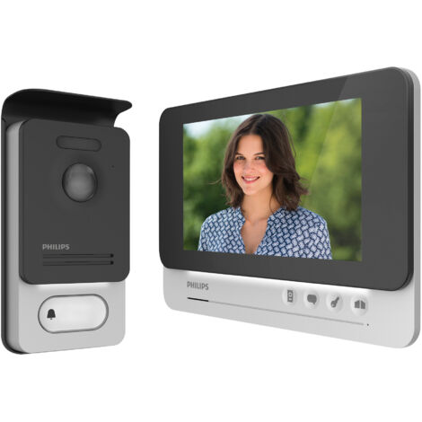Videoportero 2 hilos - control dual - visión en color - pantalla grande - diseño atemporal - WelcomeEye Lite - Philips - 531037
