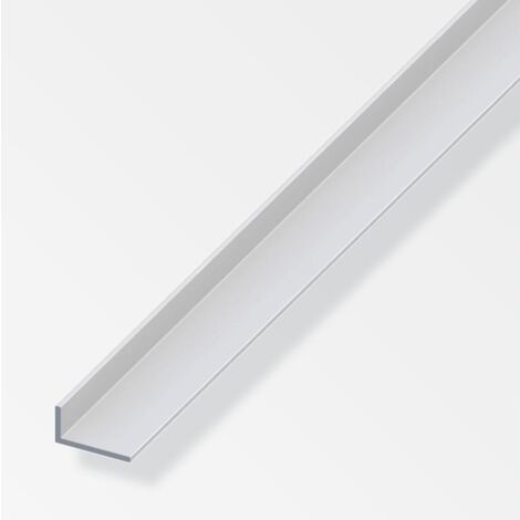 Alfer canal angular de aluminio 20x10x1,5mm longitud 2m blanco - 16150