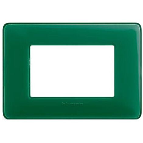 Matix placca 3 mÓdulos technopolymer color smeral am4803cvs