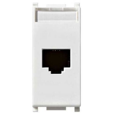14339.6 Enchufe RJ45 Netsafe Cat6 UTP 110 Blanco Plano