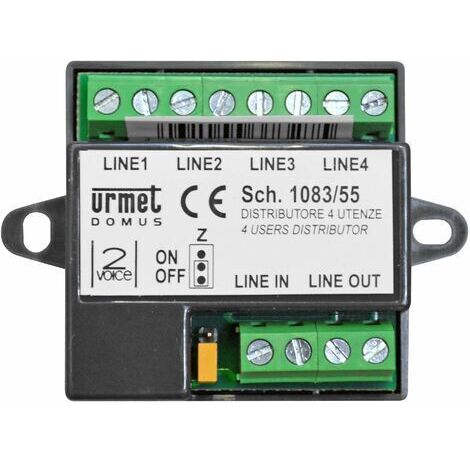 Urmet 1083/55 Divisor de vídeo 4 salidas 2VOICE