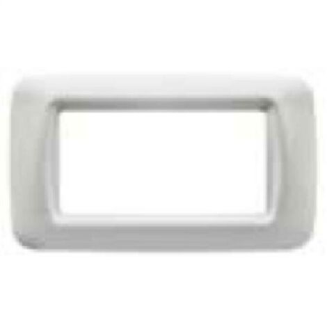 Gewiss placa 4 puestos blanco nuvola top system gw22504