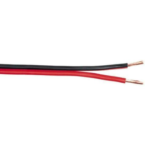 Cable hilo musical rojo y negro 2x1 PVC