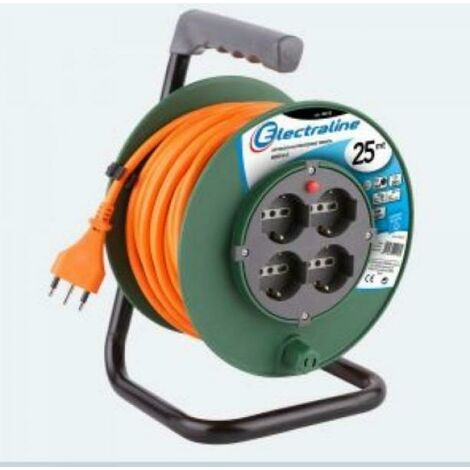 Carrete de Cable Eléctrico 3 x 2.5 mm 17Mtrs Enchufe Schuko - Tool  Solutions Panamá