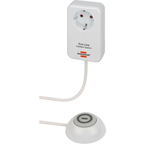 Adaptador eléctrico Brennenstuhl Eco Line Comfort Switch blanco 3500 Watt 1.5 m