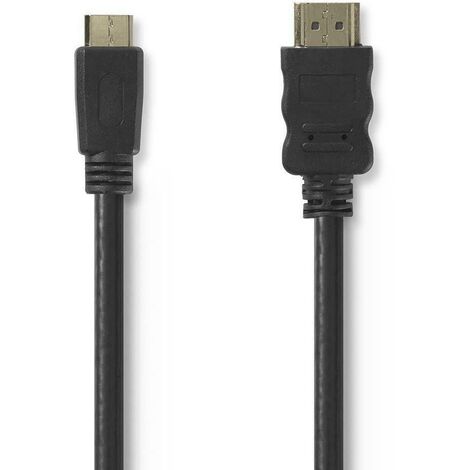 Cable con conectores mini HDMI y HDMI de 1m - The Pi Box