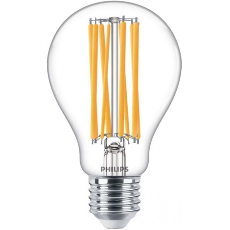 Philips Bombilla de filamento transparente 150 W A67 E27