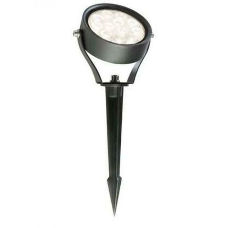 Ledvion 3 Faretti LED Da Esterno Con Picchetto - Alluminio, IP65, 5W, 4000K, Cavo Da 1M - Illuminazione Giardino E Vialetti