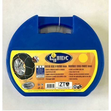 Cadenas para nieve KNS Gruppo 100 – Malla de 9 mm – Homologadas ONORM V5117 – Fácil montaje