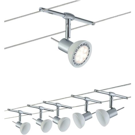 Sistema de cable sheely 5 puntos de luz gu5.3 en color metal cromo mate 941.36