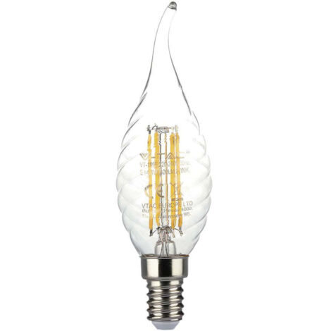 Bombilla led para velas v-tac 4w e14 3000k vt-1995-n- 4308- 214308