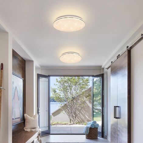 COMELY Plafoniera Led Stellata 24W Lampada da Soffitto per Camera dei Bambini Bianco Neutro 4000K Plafoniera LED Moderna Rotonda per Cucina Corridoio Camera da Letto Bagno